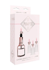 Pumped Clitoral and Nipple Pump Set Large